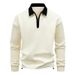 Men's Zip-Up Hoodie Slim Fit Long Sleeve Casual Pullover Sweatshirt With Stand Collar For Autumn & Spring_voghion.com