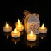 Vlamloze LED-kaarsen - Afstandsbediening, Timer, 3D-waseffect voor Halloween, Kerstmis, Bruiloften en Woondecoratie (Set van 6, Warm Wit Flikkerend)_voghion.com