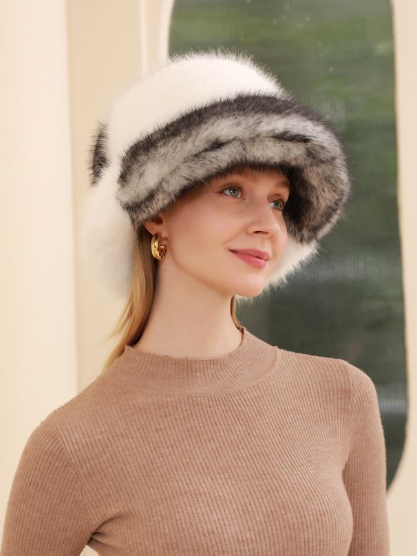 Cappello da pescatore in pelliccia, caldo e spesso, resistente al freddo, con aggiunta di pile, per autunno e inverno_voghion.com