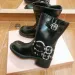 Leather Thick Heel Cap Toe Knee Bootie Belt Buckle Cowhide Slip-On Motorcycle Women Outdoor Shoe Deigner Combat_voghion.com