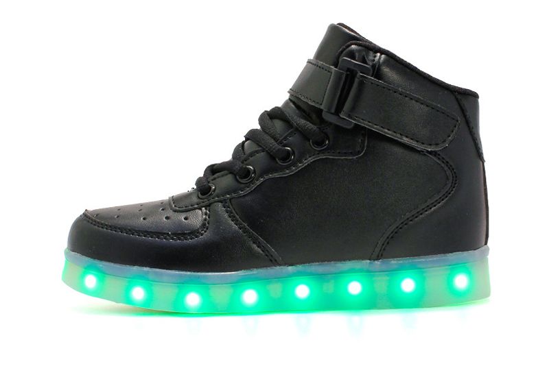 LED-Leuchtschuhe für Kinder und Erwachsene, High-Top-Sneaker, USB-Aufladeschuhe, Unisex, lässige Wanderschuhe für draußen_voghion.com