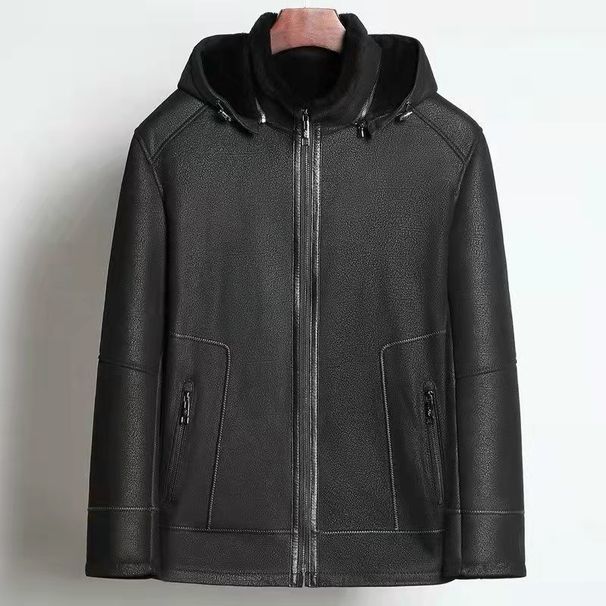 Men’s Genuine Leather & Fur Coat – Premium Sheepskin Shearling Jacket For Winter, Motorcycle & Casual Wear_voghion.com