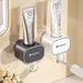 Nuovo dispenser automatico di dentifricio da parete, spremiagrumi per uso domestico, supporto per il bagno senza trapano_voghion.com
