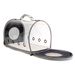Mochila panorâmica transparente para animais de estimação, mochila para animais de estimação com espaço respirável para montar no carro, gaiola para gatos transversal portátil_voghion.com