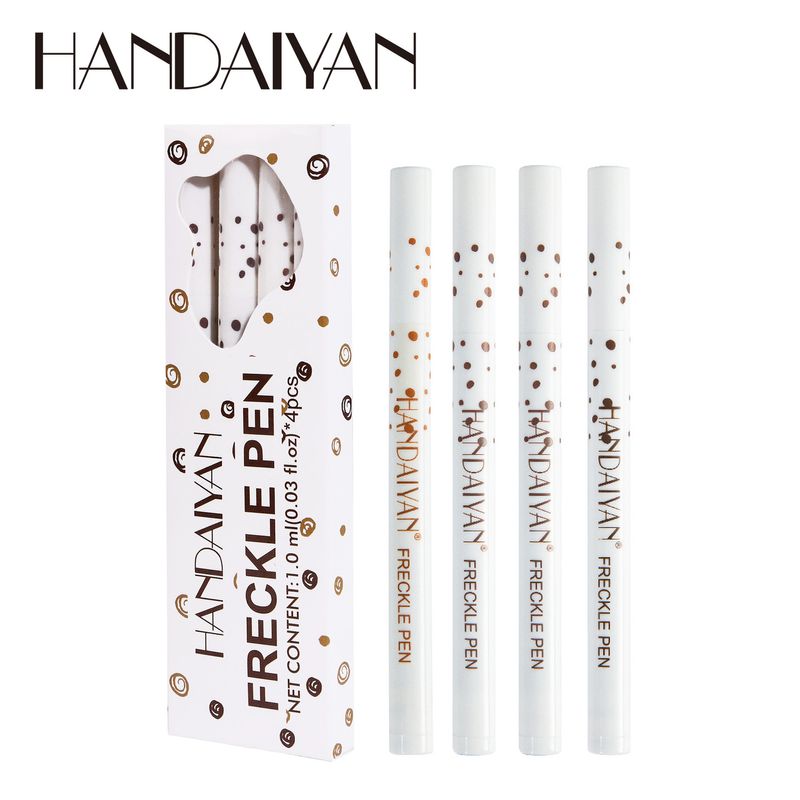 Handaiyan Natural Simulation Set Display Waterproof Easy to Color Face Makeup Freckle Pen_voghion.com