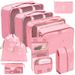 7/8/9/10 Pcs Set Travel Organizer Storage Bags Suitcase Packing Cubes Set Cases Portable Luggage Clothes Shoe Tidy Pouch Folding_voghion.com