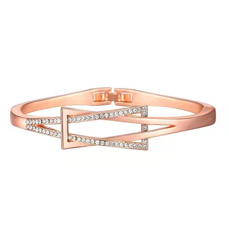 Square Women's Watch Casual Fashion Simple Scale Steel Bracelet Set Combination Women's Watch Quartz Watch_voghion.com