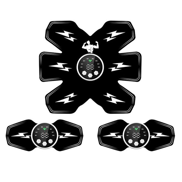 EMS Sticker Lazy Muscle Training Artifact Vibration Shaping Home Massager Abdominal Fitness Device_voghion.com