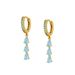 New fashion water drop hoop tassel earrings for women colorful diamond earrings design earrings_voghion.com