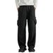 Herren-Casual-Cargohose – Streetwear-Jogginghose mit mehreren Taschen, lockerer Schnitt, gerades Bein, bequem und stylisch für den Alltag (Schwarz, Paris-Grau)_voghion.com