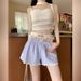 Pure Desire Sweet And Spicy Outfit Two-Piece Set Casual Shorts For Women Summer 2024 New Lace Leggings Striped Wide-Leg_voghion.com
