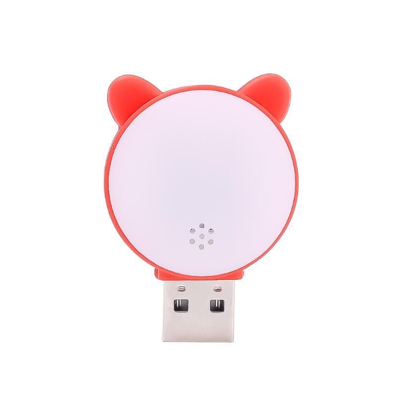 Dejlig Kat USB Genopladelig Natlampe Soveværelse Sengelampe Stemmestyret Fjernbetjening Til Børn Baby Gave XYZ_voghion.com
