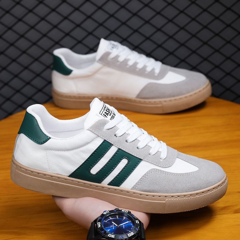 2023 Toamna Classic Spliced ​​Small White Trend Versatile Casual Pantofi de bord pentru bărbați_voghion.com