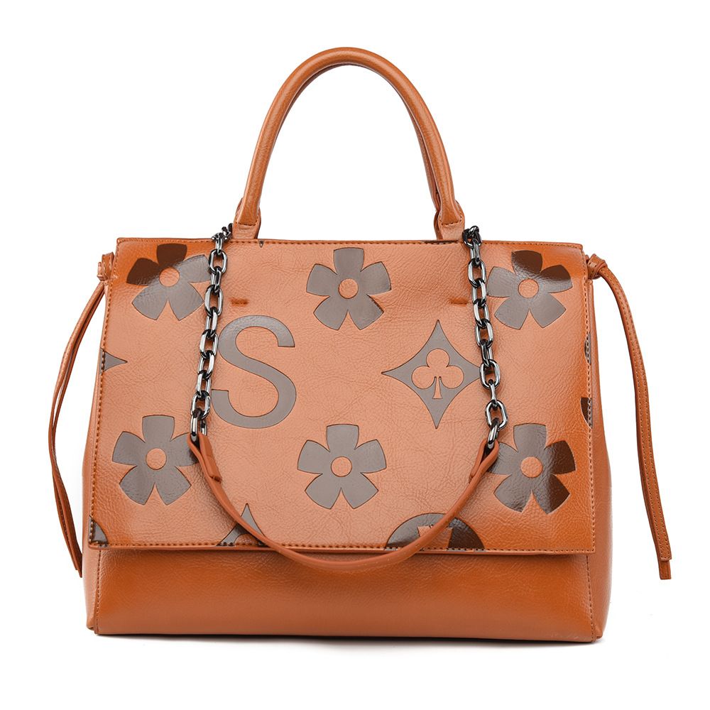 Borsa tote vintage in rilievo da donna LEMON KOKO - Borsa a tracolla in pelle PU di grande capacità con chiusura a cerniera e tasche multiple per l'uso quotidiano_voghion.com