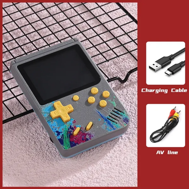 Pocket Handheld Game Console Built-in 500 Classic Game 3.0 inch Color Screen Support 8-bit Portable Game Console Cool Game Boy Gifts For Children_voghion.com