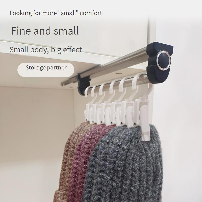 Lightweight Single-Rail Pull-Out Pants Hanger - Top-Mounted Extendable Closet Organizer For Wardrobe (Space-Saving Smooth Sliding Easy Installation)​_voghion.com