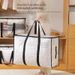 Moving Storage Bag - Extra Large Waterproof Foldable Duffel With Dual Zipper For Blankets & Clothes_voghion.com