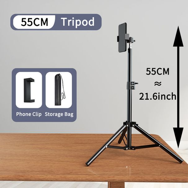 Mobiliojo telefono tiesioginio fotografavimo trikojis, lauko artefaktas, daugiafunkcis asmenukių kameros trikampis, ant grindų stovintis atraminis stovas_voghion.com