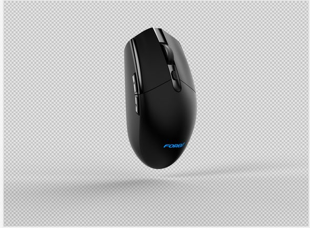 Wireless 6-Button Mouse – 1200DPI Adjustable, Ergonomic Design For Laptop & PC, 2.4GHz Silent Click (Black)_voghion.com