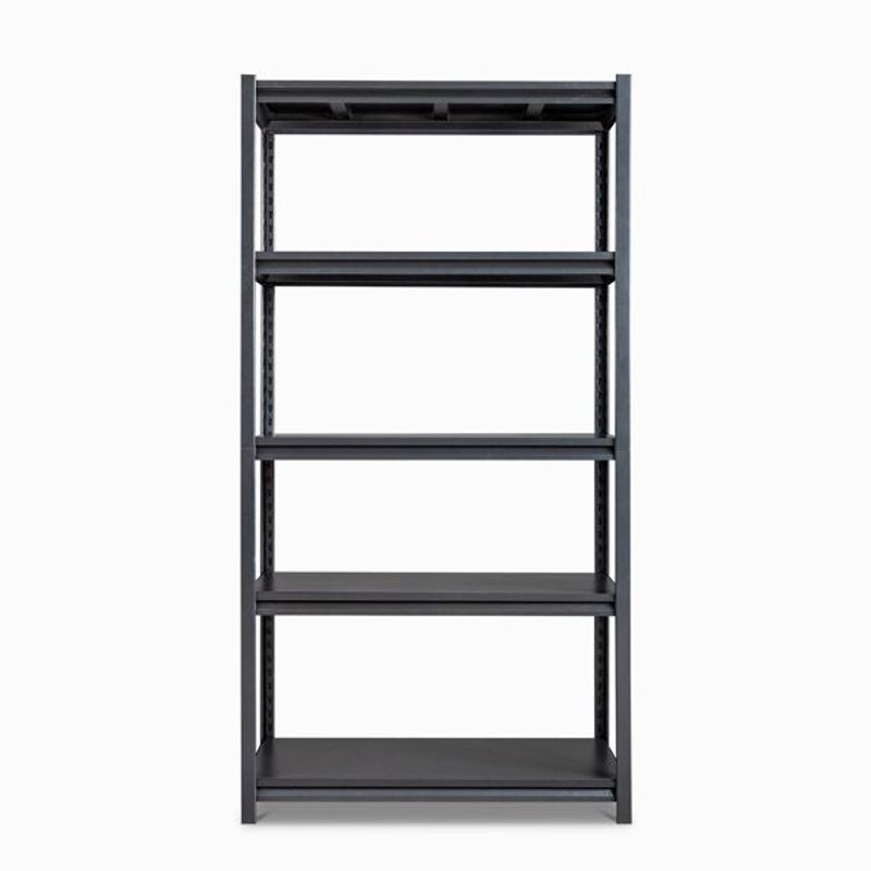 72' H Adjustable Garage Shelves, 5-Tier Heavy Duty Shelving Unit, 2200LBS Wide Metal Utility Storage Organizer Racks For Warehouse Pantry Closet Kit_voghion.com