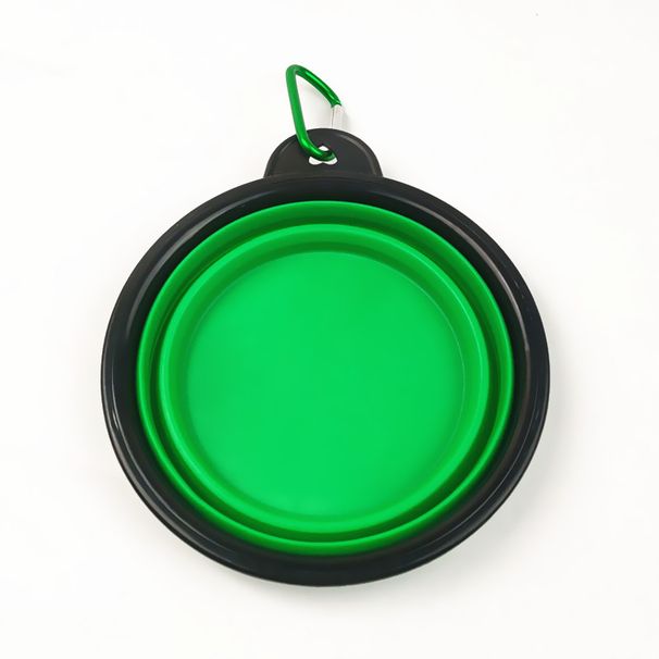 Ny 350ml hopfällbar skål med nyckelring Husdjursskål Bärbar reseskål för hund Praktisk kattskål Icke-deformerbar hopfällbar skål_voghion.com