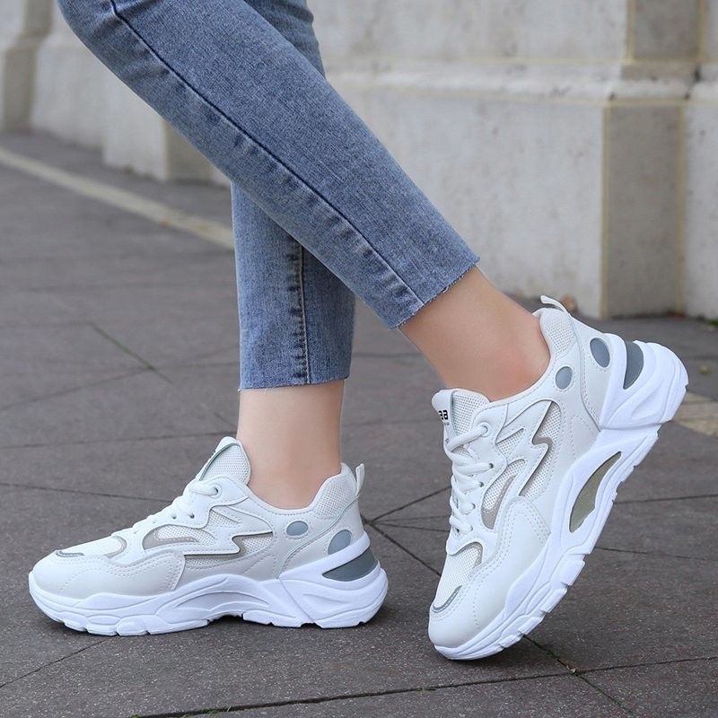 Kvinde Basketballsko Sportssko Sneakers Gummisål Kanvas Buestøtte Åndbart fodtøj_voghion.com