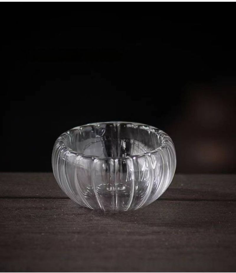 Kürbis-Teekanne aus Glas, verdickte, hitzebeständige Teekanne mit hohem Borosilikatgehalt, hochwertige Teekanne, gestreifte Blumenteekanne_voghion.com