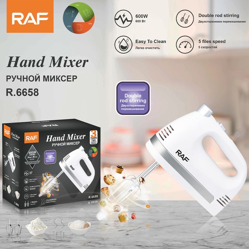 RAF Eggbeater Mixing Household Handheld Electric Cream Blender_voghion.com