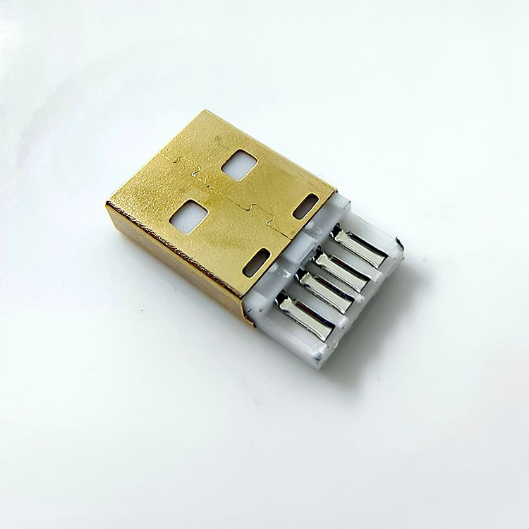 Conector USB tipo C banhado a ouro de qualidade imbatível, conector de carregamento para teclado de computador, revestimento elástico brilhante, junta para cabo de dados de celular_voghion.com