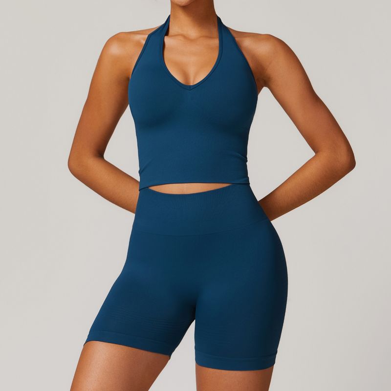 Seamless I-Back Sports Bra & Legging Set For Women - High Waist Yoga Outfit With Tummy Control & Lifting Effect - Moisture-Wicking Workout Clothes_voghion.com