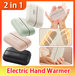 2 In 1 Magnetic Electric 3 Temperature Settings Mini Hand Warmer Split Pocket Heater For Indoor Outdoor_voghion.com