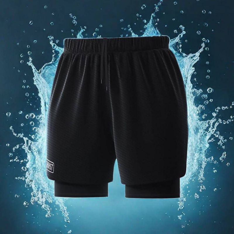 Costume da bagno da uomo, costume da bagno da uomo, top da uomo, costume da bagno doppio strato anti-imbarazzo, attrezzatura da nuoto professionale per uomo a corpo intero_voghion.com