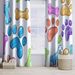 Vorhänge mit Graffiti-Farben, Hundepfotenabdruck-Muster, Fenstervorhänge für Jungen und Mädchen, Verdunkelungsvorhang mit Ösen, Thermo-Raumverdunkelungsvorhänge_voghion.com