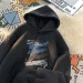 American Versatile Plus Size Hooded Sweatshirt Men's Spring New Item Ins Trendy Brand Loose Casual Graffiti Printed_voghion.com