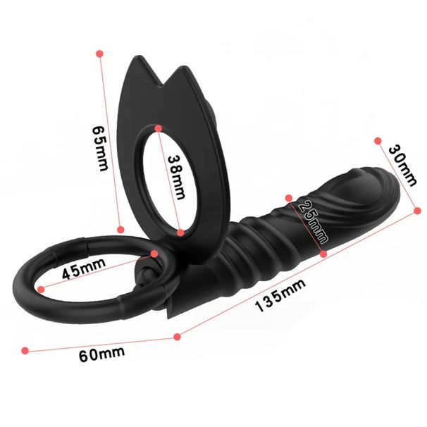 Vibratore anale a doppia penetrazione a 10 frequenze, giocattoli sessuali per adulti per uomini e coppie_voghion.com