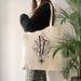 Tote Bag Canvas Shoulder Bag Shopping Bag Fashion Folding Shoulder Bag_voghion.com