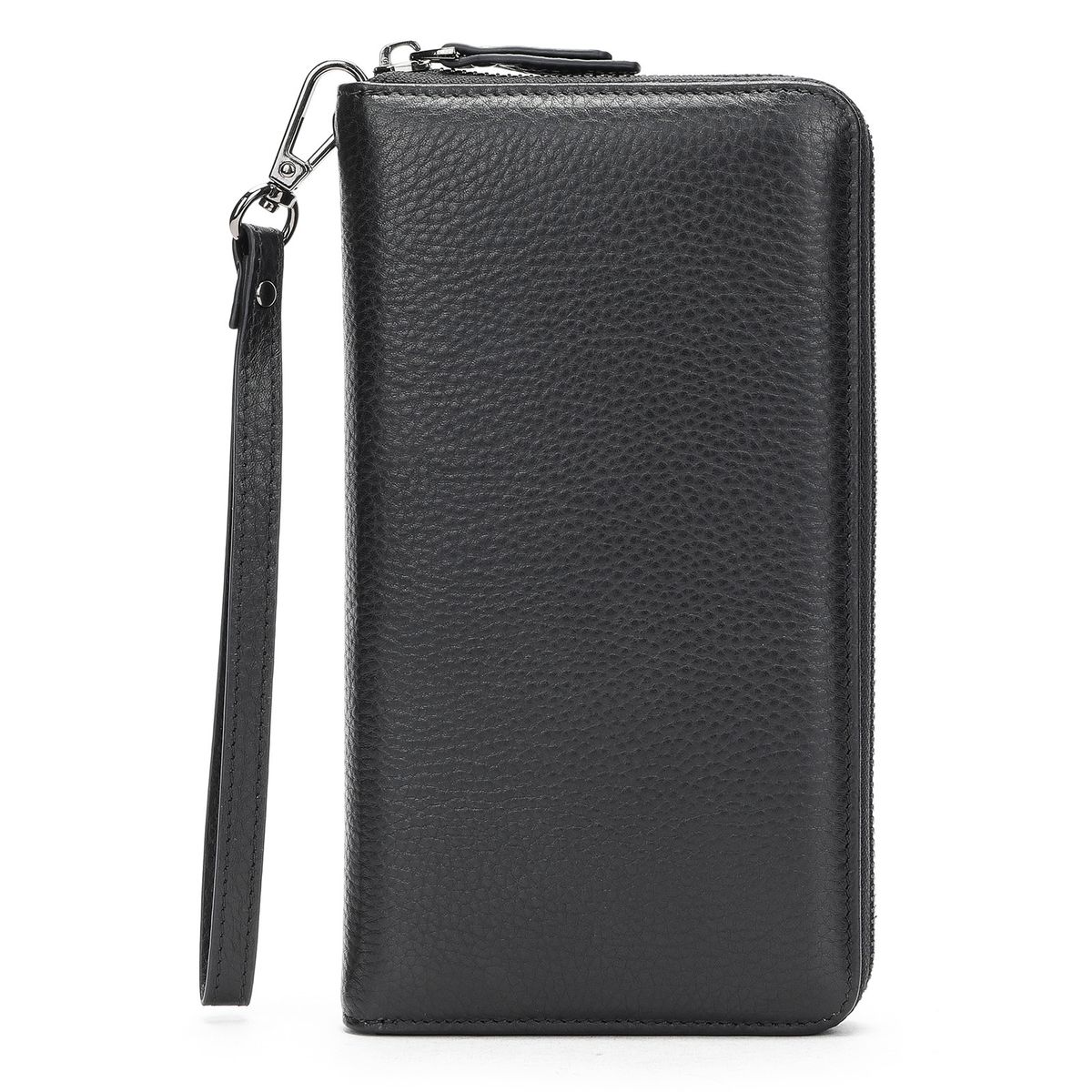 Herrentaschen Russische Herrenhandtasche aus erster Schicht Rindsleder Herren-Geldbörse aus echtem Leder, lange Brieftasche, multifunktionale High-End-Retro-Handtasche_voghion.com