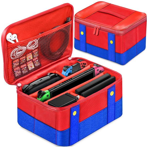 Large Carrying Case for Nintendo Switch Console Travel Storage Bag Case with Comfort Handle For Switch Joycon Game Accessories_voghion.com