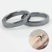 Vendite calde Un semplice anello liscio in ematite fatto di pietra naturale, coppie come gioielli, adatto sia per uomini che per donne, con_voghion.com