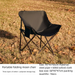 Mountain Guest Moon Camping Outdoor Dobrável Portátil Reclinável Banco de Pesca Mesa de Piquenique de Praia Cadeira_voghion.com