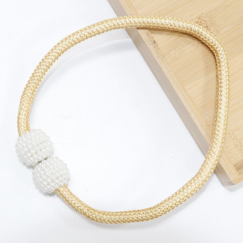 Home Garden Light Luxury New Curtain Tie European Style Punch Free Magnetic Curtain Buckle Creative Simple Tie Rope Storage_voghion.com
