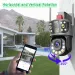 ICsee IP Camera Three Lens Three Screen 36X Zoom WIFI Outdoor Security Protection CCTV Video Surveillance 120M IR Night Vision_voghion.com