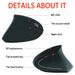 Ergonomic Vertical Wireless Mouse For Right Hand, 2.4G Silent Rechargeable Optical Mouse With Adjustable DPI (1600DPI), 6 Buttons, USB Receiver_voghion.com