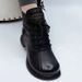 2025 Autumn New Short Thick Sole Martin Casual Lace-up Ankle Boots Low Heel Fleece Women's Shoes_voghion.com