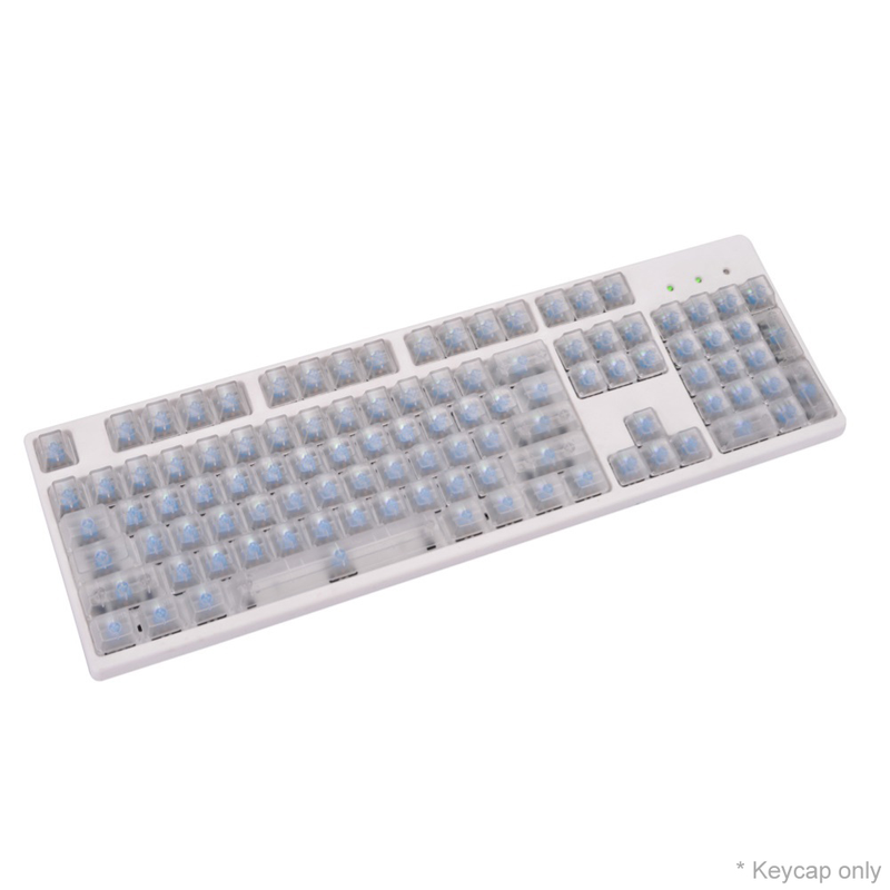 Farfi 104Pcs/Set Universal Stylish Clear Mechanical Keyboard Key Caps Replacement_voghion.com