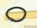 2650 Candy colored rope beaded high elasticity fashionable loop tied hair band black_voghion.com