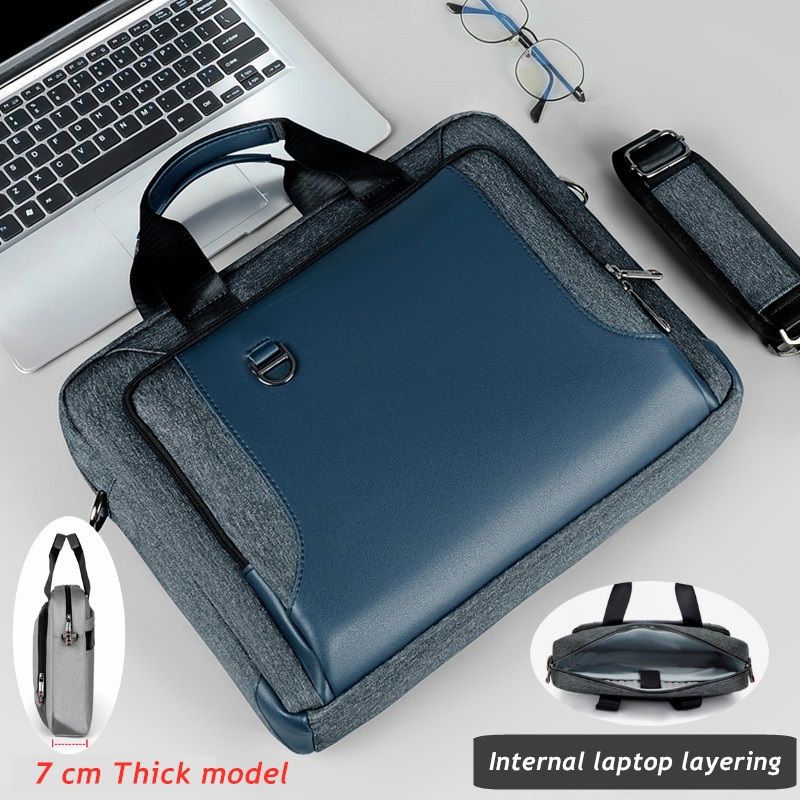 Darbeye Dayanıklı Messenger Laptop Çantası 13,14,15.6,17.3 Inç, Evrak Çantası Adam Bayan Omuz Çantası kitap Dizüstü Bilgisayar_voghion.com