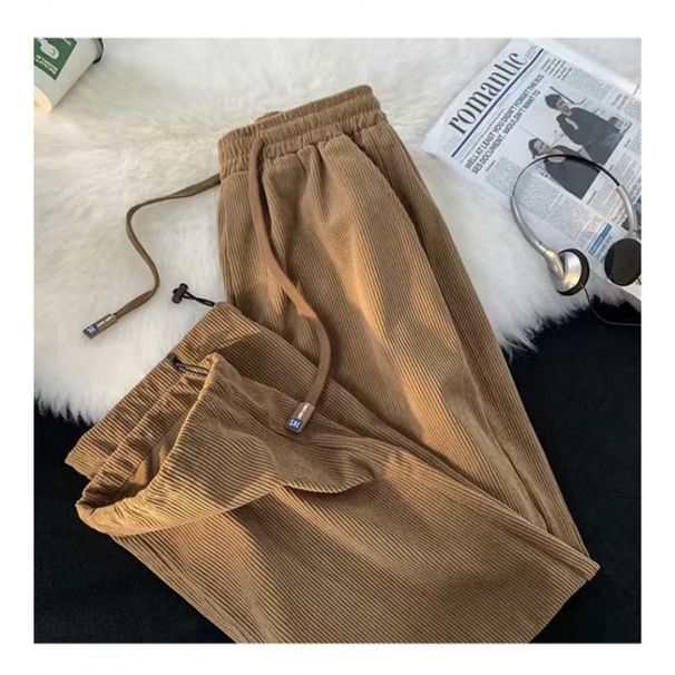 Loose Sweatpants Men Spring Autumn Casual Pants Hong Kong Style Suitable For Teenagers And Adults_voghion.com