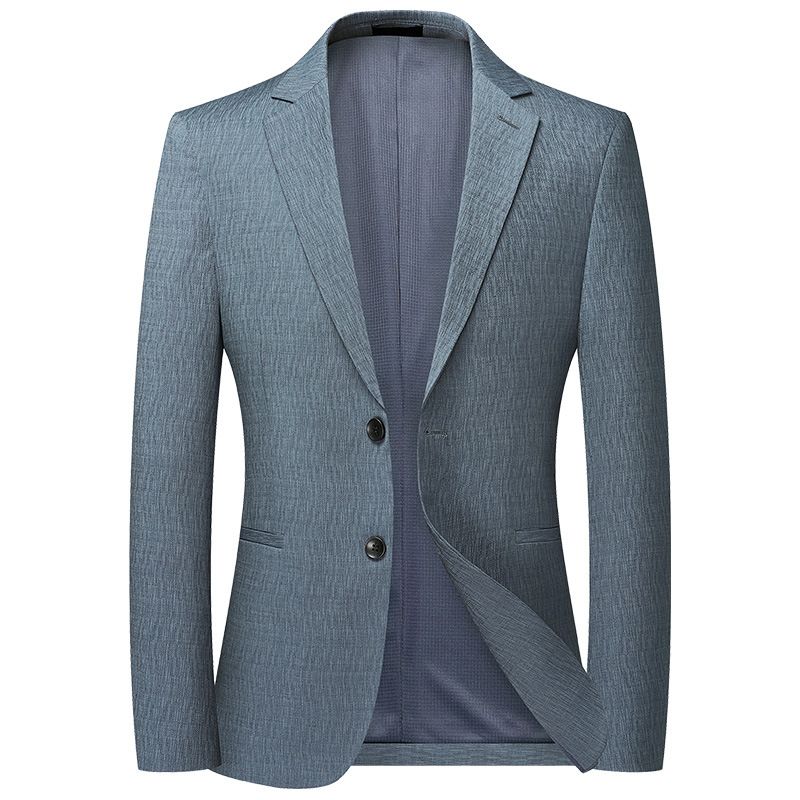 Men's Clothing Spring and Autumn Thin Men's Suit Slim Elastic Non iron Jacquard Small Suit Casual Single Western Men_voghion.com