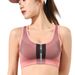Summer Color Block Fitness Running Sports Bra Push Up Breathable Beautiful Back Medium Strgth Shockproof Yoga Vest_voghion.com
